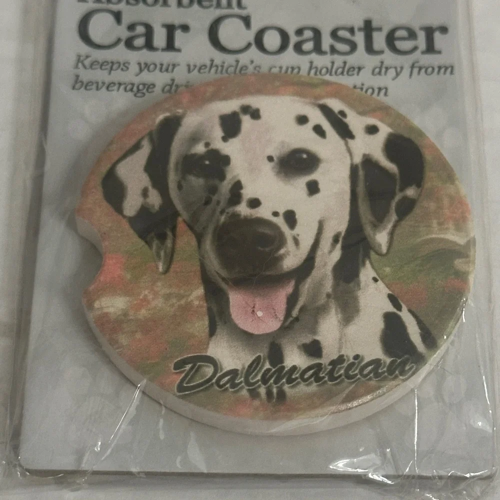 Dalmatian Absorbent Car Coaster